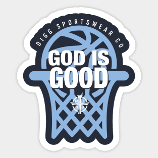 GOD IS GOOD (NAVY & LT. BLUE) Sticker